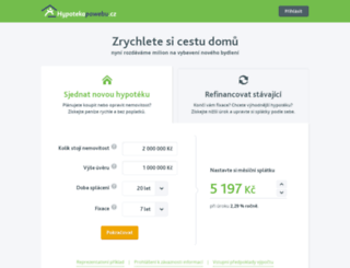 hypotekapowebu.cz screenshot