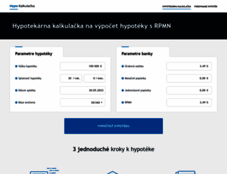 hypotekarnakalkulacka.info screenshot
