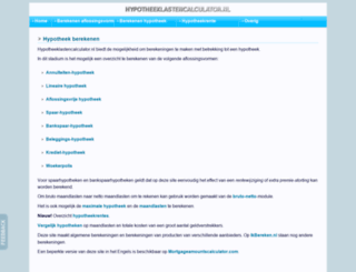 hypotheeklastencalculator.nl screenshot