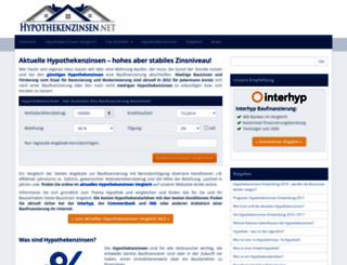 hypothekenzinsen.net screenshot