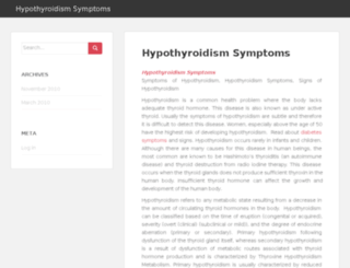 hypothyroidismsymptoms.org screenshot