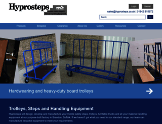 hyprosteps.co.uk screenshot