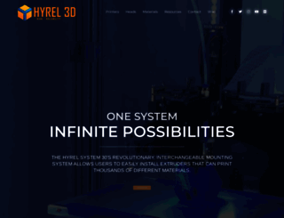 hyrel3d.net screenshot