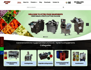 hytekfoodequipments.com screenshot