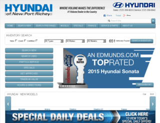 hyundaiofnewportrichey.com screenshot