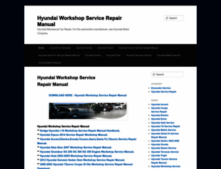 hyundaiworkshopservicerepair.wordpress.com screenshot