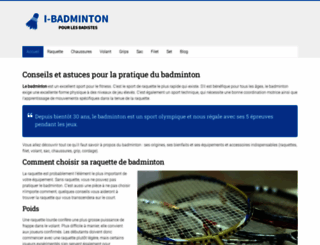 i-badminton.fr screenshot