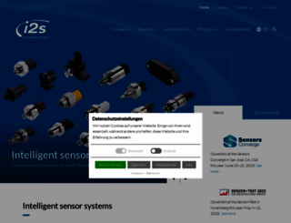 i2s-sensors.de screenshot