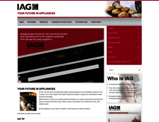 iagappliances.com.au screenshot