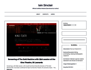 iainsinclair.org.uk screenshot