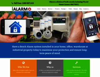 ialarm.com.au screenshot