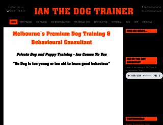 ianthedogtrainer.com.au screenshot
