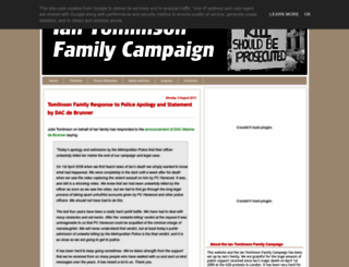 iantomlinsonfamilycampaign.org.uk screenshot