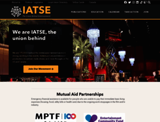 iatse-intl.org screenshot