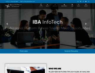 ibainfotech.com screenshot