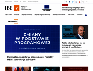 ibe.edu.pl screenshot