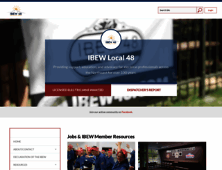 ibew48.com screenshot