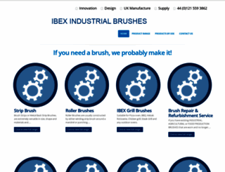 ibexindustrialbrushes.com screenshot