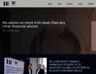 ibicorporatefinance.ie screenshot