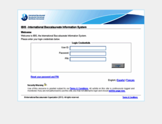 ibis.ibo.org screenshot