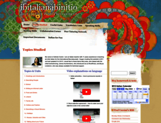 ibitalianabinitio.wordpress.com screenshot