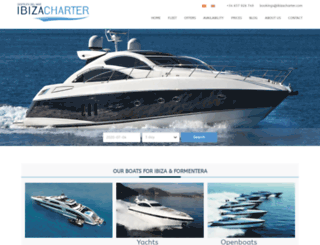 ibizacharter.com screenshot