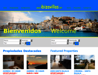 ibizavillas.net screenshot