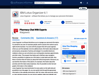 ibm-lotus-organizer.informer.com screenshot