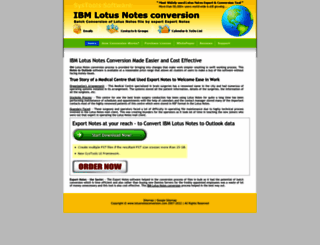 ibm.lotusnotesconversion.com screenshot