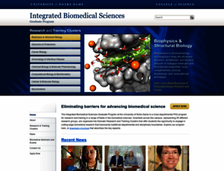 ibms.nd.edu screenshot