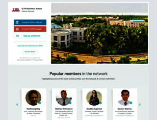 ibsindia.almaconnect.com screenshot