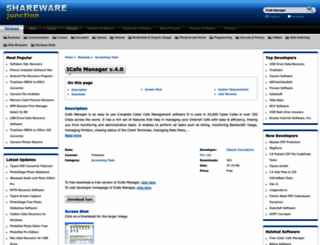icafe-manager.sharewarejunction.com screenshot