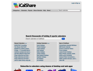 icalshare.com screenshot