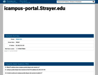 icampus-portal.strayer.edu.ipaddress.com screenshot