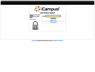 icampus.atu.edu.gh screenshot