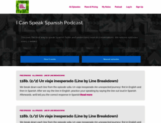 icanspeakspanish.com screenshot