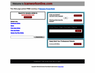 icanworkonline.com screenshot