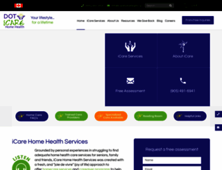 icarehomehealth.ca screenshot