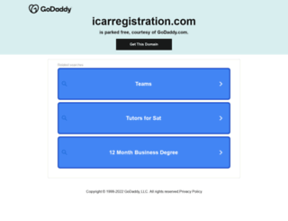 icarregistration.com screenshot
