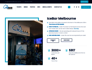 icebarmelbourne.com screenshot