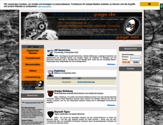 icehockeypage.de screenshot