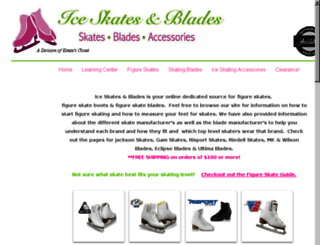 iceskatesnblades.com screenshot