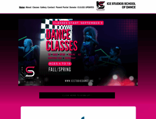 icestudiosdance.org screenshot