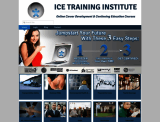 icetraininginstitute.com screenshot