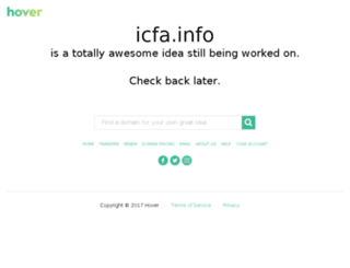 icfa.info screenshot