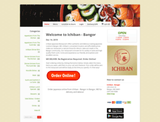 ichibanbangor.com screenshot
