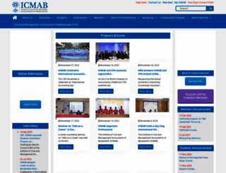 icmab.org.bd screenshot