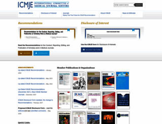 icmje.org screenshot