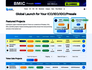 icoannouncement.io screenshot