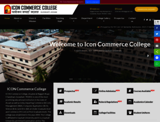 iconcommercecollege.in screenshot